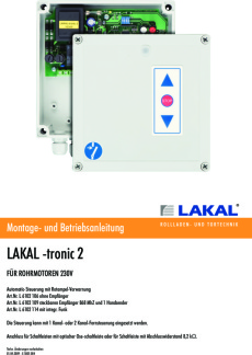 Montage und Betriebsanleitung LAKAL tronic 2